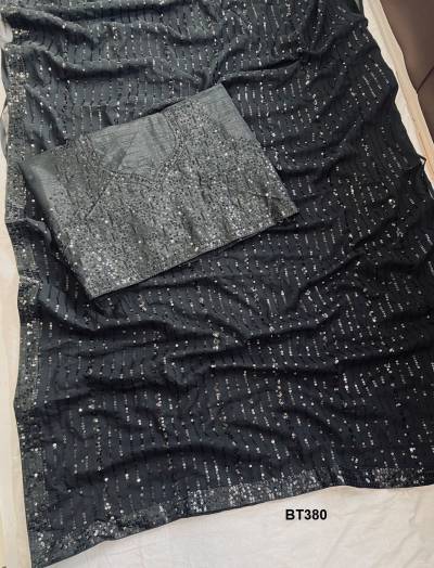 D.NO. BT380 BY BT EMBROIDERY SAREE MANUFACTURER IN INDIA